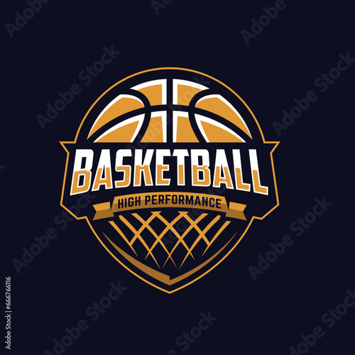 Basketball sports logo