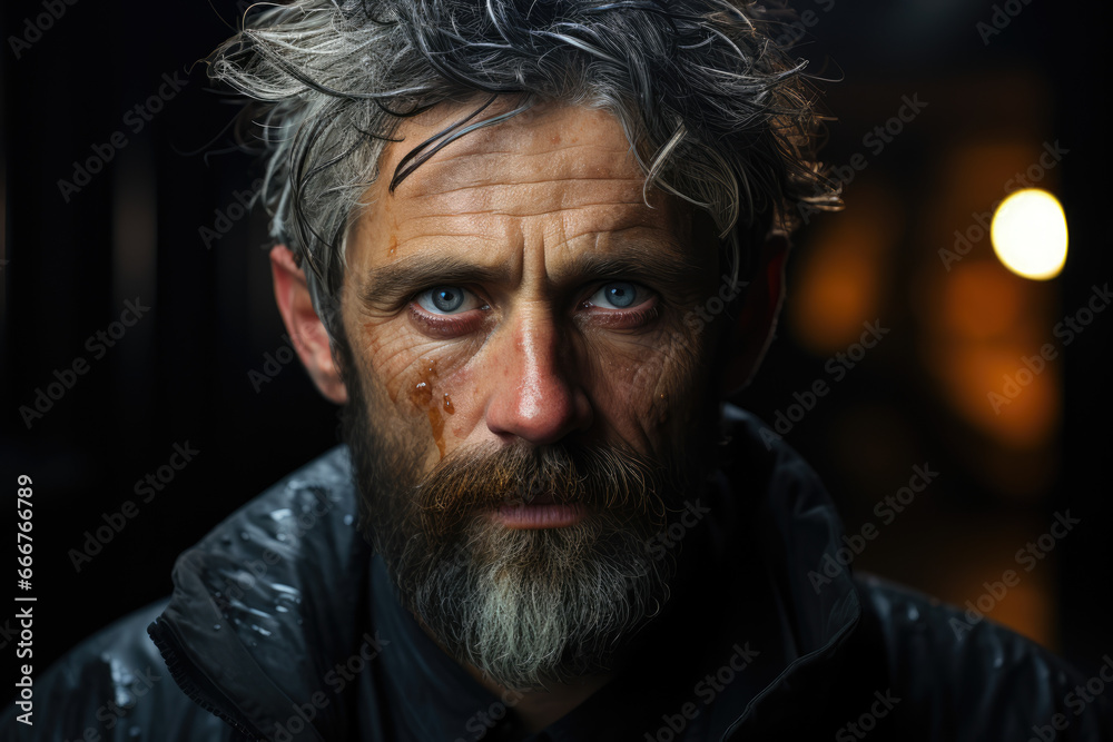 A portrait of an actor in character, their transformation complete with costume and makeup. Generative Ai. A portrait of an actor in character, their transformation complete with costume and makeup. Generative Ai.