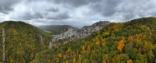 Fall color in Seneca rock - West virginia
