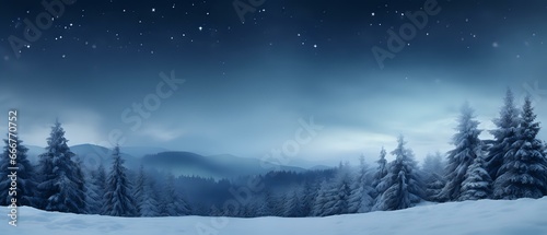 abstract winter forest landscape background with room for copy