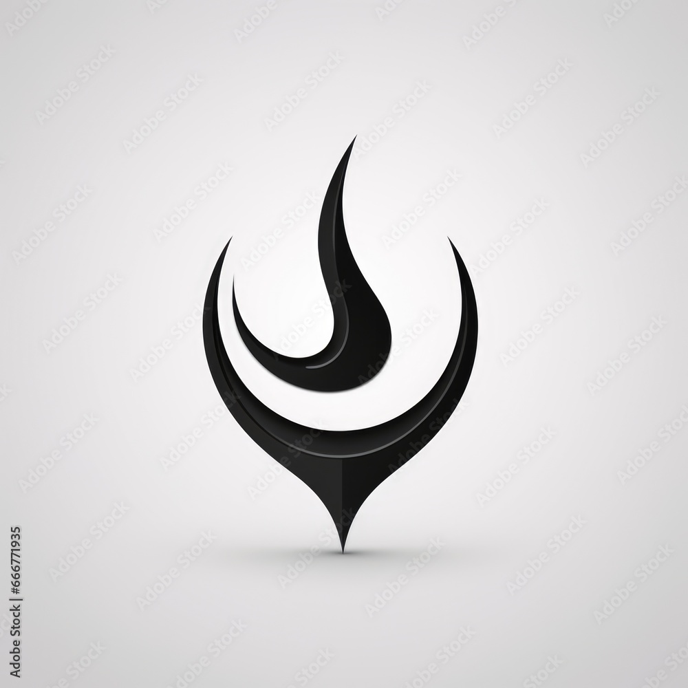 Abstract black and white company logo on a light background. Corporate logo design Abstract black and white company logo on a light background. Corporate logo design