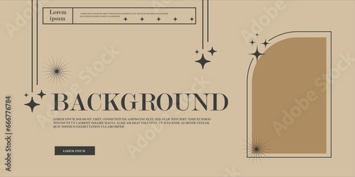 illustration of a design template in aesthetic style