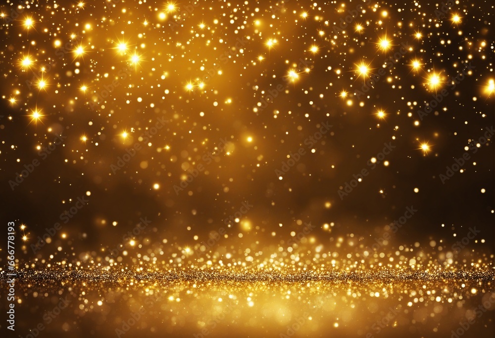 Naklejka premium wonderful golden sparkle - perfect for christmas cards and more