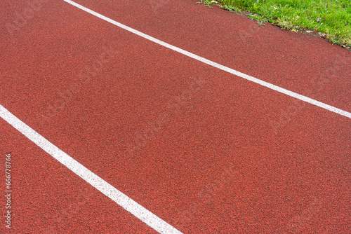 Red Stadium Coverage Texture, Treadmill Textured Background, Jogging Field Pattern, Rubber Crumb Track