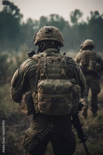 soldiers on the battlefield © Jorge Ferreiro