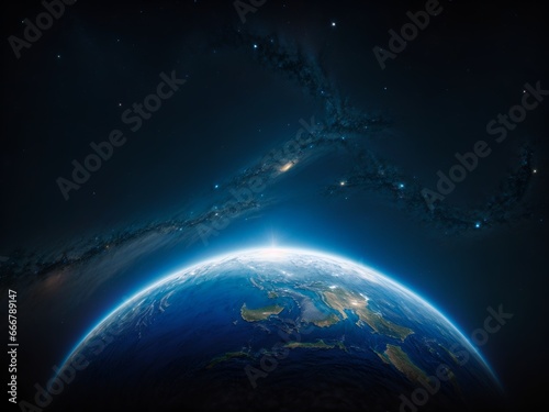 View of earth from space