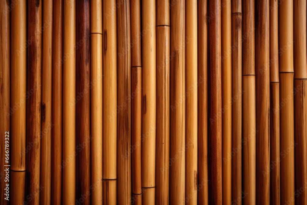 Naklejka premium Bamboo wood's exclusive linear patterns and genuine, organic coloring