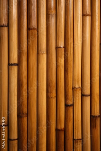 The distinctive linear patterns and natural coloring of bamboo wood texture