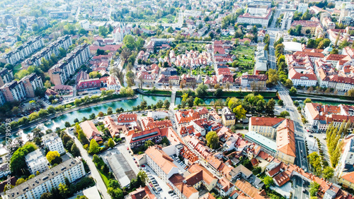 Ljubljana, old city, river, Slovenia © Viktor