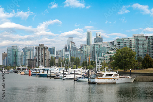 Beautiful view of Vancouver Bay in Vancouver, Canada © marinadatsenko