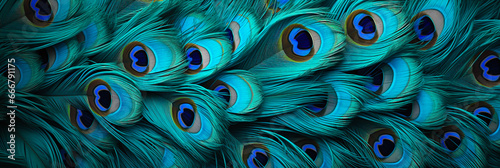 banner peacock feather background photo