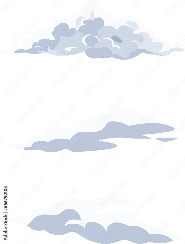 Cloud isolated on white background cartoon style vector illustration Cloud isolated on white background cartoon style vector illustration