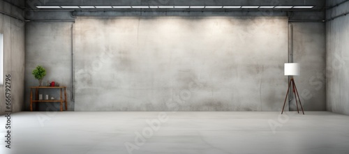 A backdrop that embodies minimalism in a clean, gray studio
