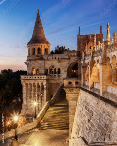 Photography Fisherman's Bastion at the sunrise