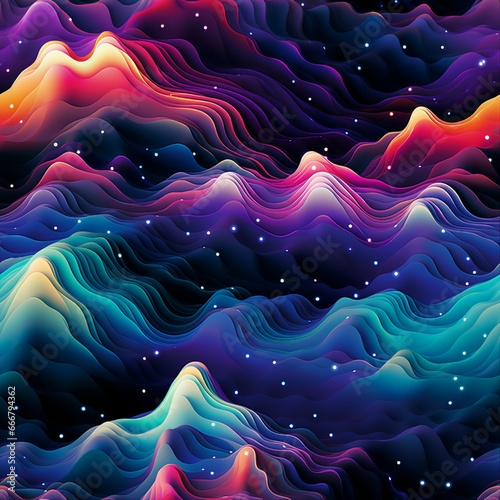 Galactic Abstract Waveforms Pattern
