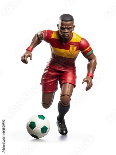 A soccer player plastic action figure © Guga