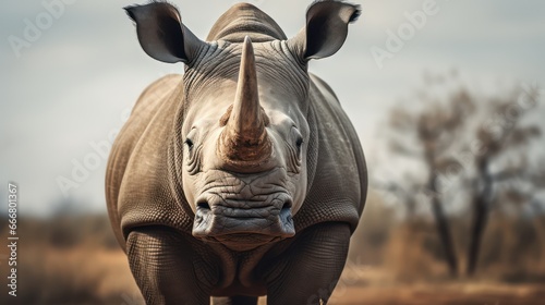 Animal photography. Rhinoceros in nature. © Matthew
