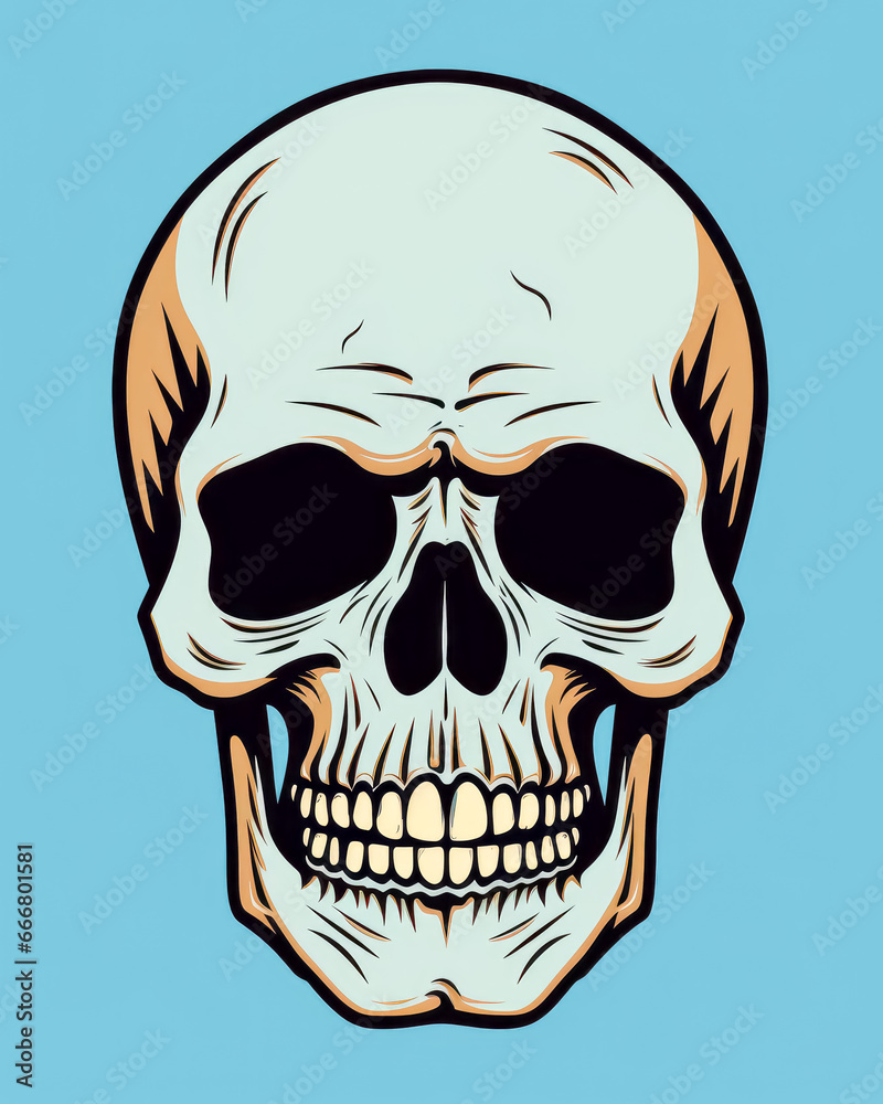 Cartoon skull icon Cartoon skull icon