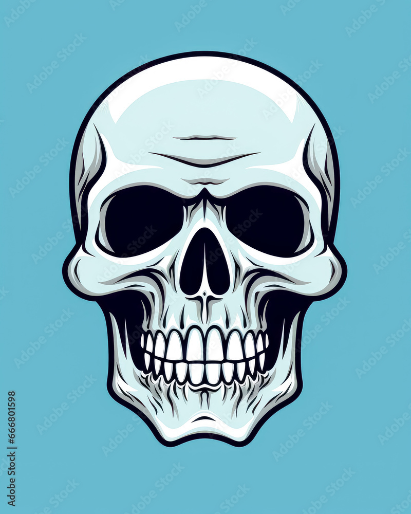 Cartoon skull icon Cartoon skull icon