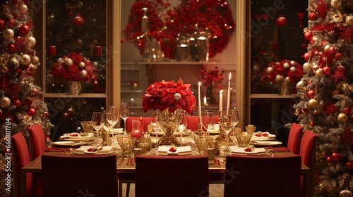 Create a captivating festive setting with ample room for personalized text.