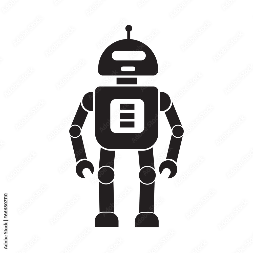 robot icon logo vector design template robot icon logo vector design template