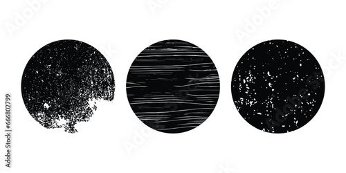 Grunge post Stamps Collection, Circles. Banners, Insignias , Logos, Icons, Labels and Badges Set . vector distress textures.blank shapes vrctor illustration photo