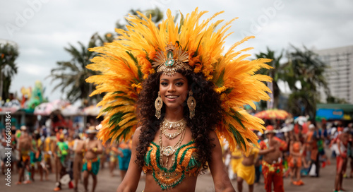 Fantasia de Carnaval: A Exuberância da Mulata na Festa Brasileira photo