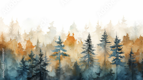 A vibrant landscape showcasing a lush forest teeming with towering trees