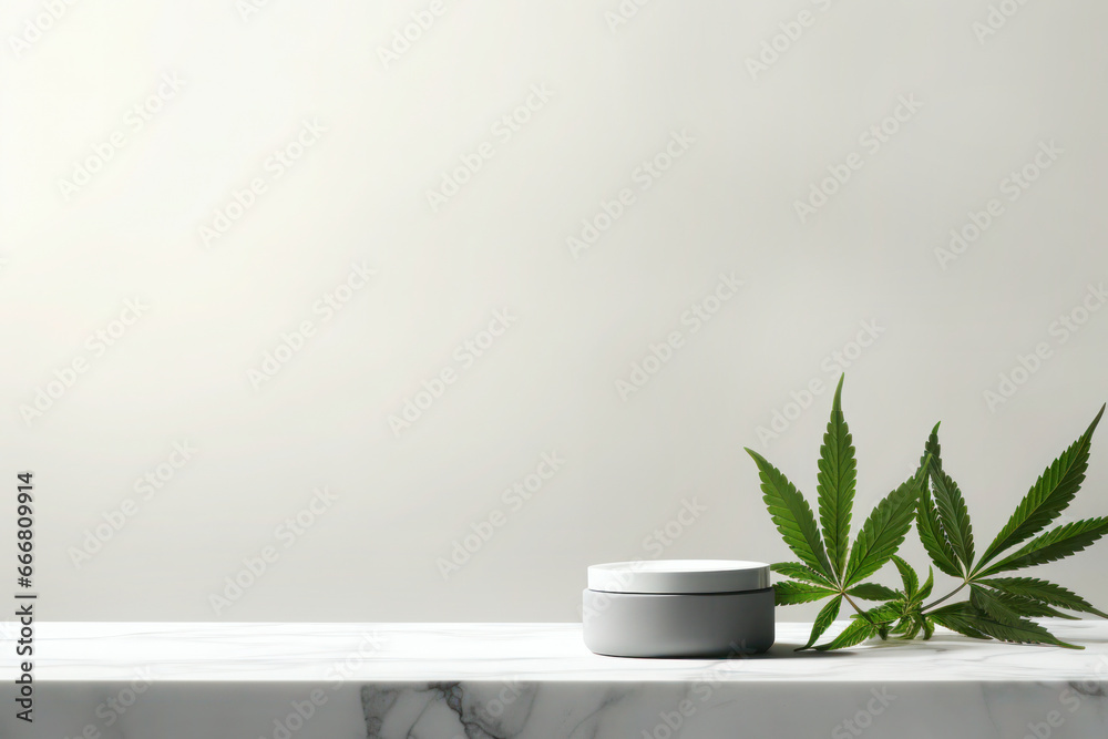 Natural Alternative medicine and cosmetics, CBD, cannabis, hemp, marijuana leaves Natural Alternative medicine and cosmetics, CBD, cannabis, hemp, marijuana leaves