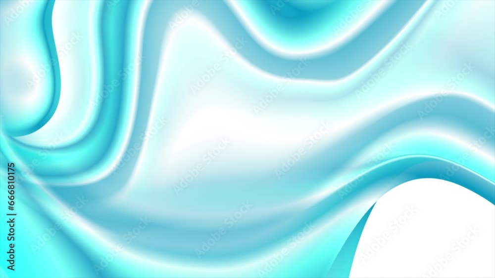 Bright blue smooth glossy waves abstract elegant background. Seamless ...