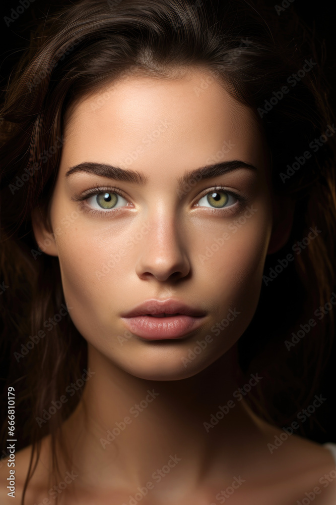 Anatomically perfect beautiful female face Anatomically perfect beautiful female face