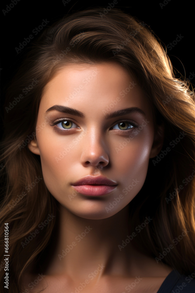 Anatomically perfect beautiful female face Anatomically perfect beautiful female face