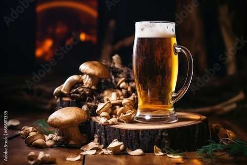 beer with mushrooms