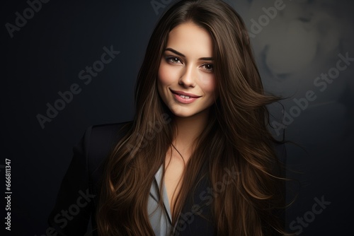 Portrait of a young happy woman. Office worker. Manager. beautiful smile