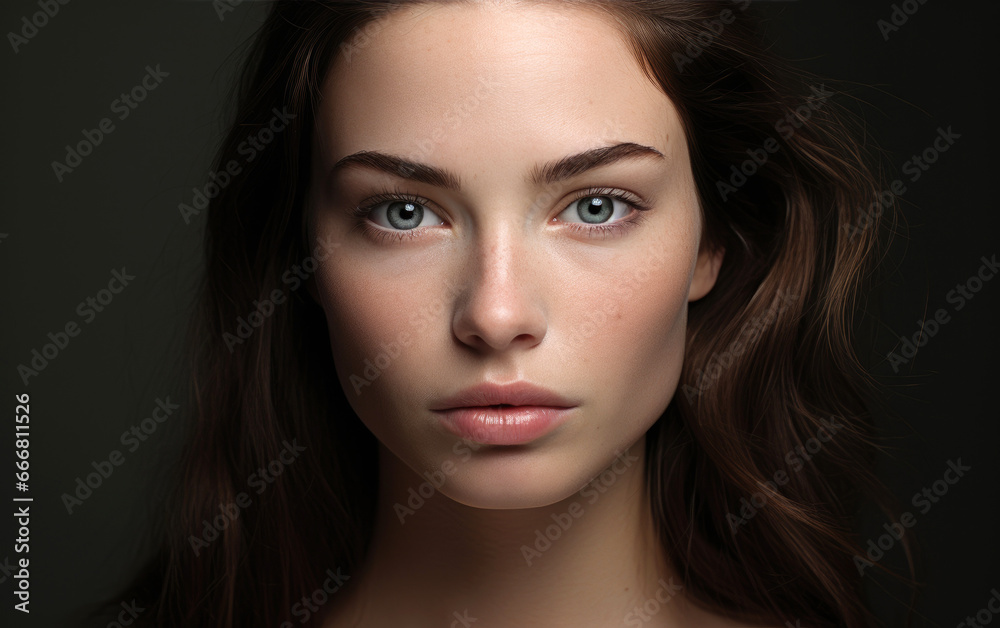 Anatomically perfect beautiful female face Anatomically perfect beautiful female face