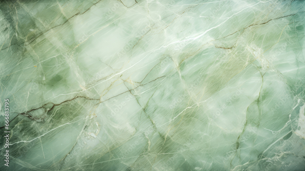 Fototapeta premium A detailed macro shot of a vibrant green marble surface