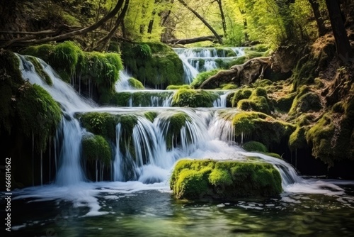waterfall in deep forest © Оксана Олейник