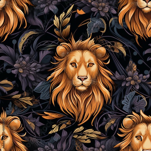 Lion's Majesty on Display Pattern