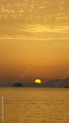 Wallpaper Mural Seaside town of Turgutreis and spectacular sunsets. Bodrum, Turkey. Vertical video for social media.	
 Torontodigital.ca