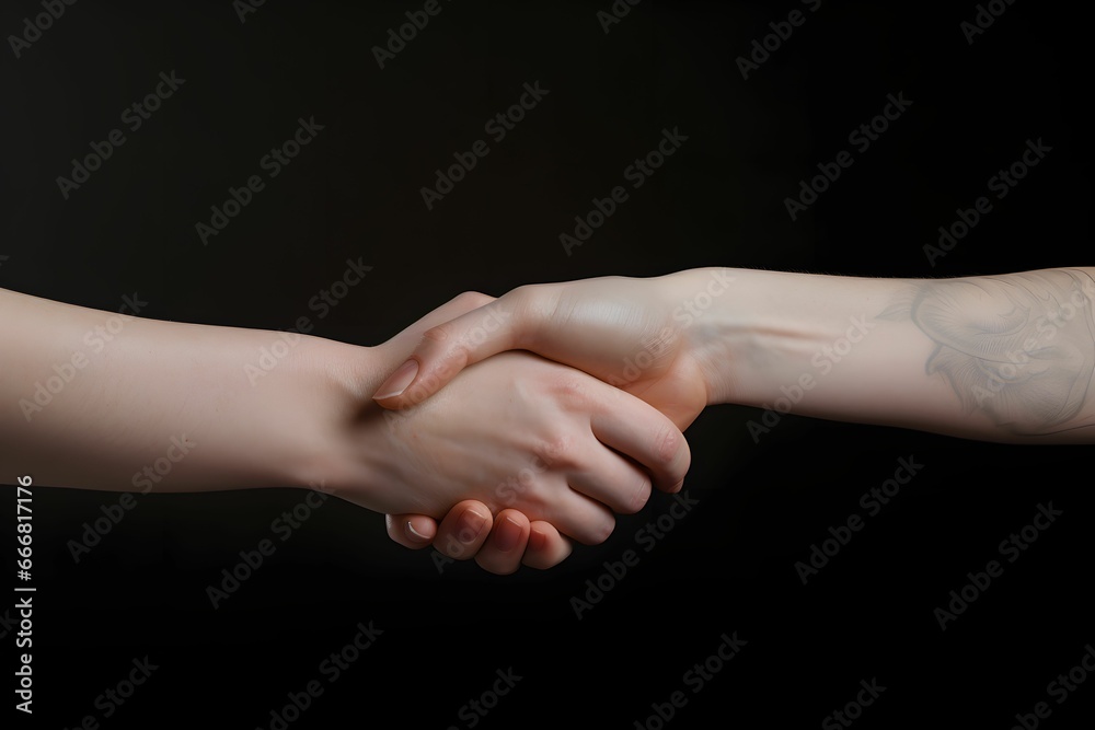 Handshake zwischen Geschäftsfrauen