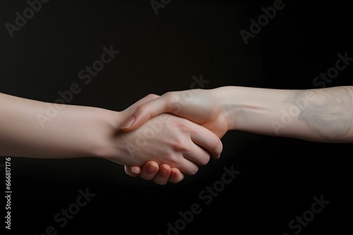 Handshake zwischen Geschäftsfrauen