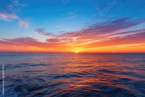 beautiful sunset on the sea © Оксана Олейник