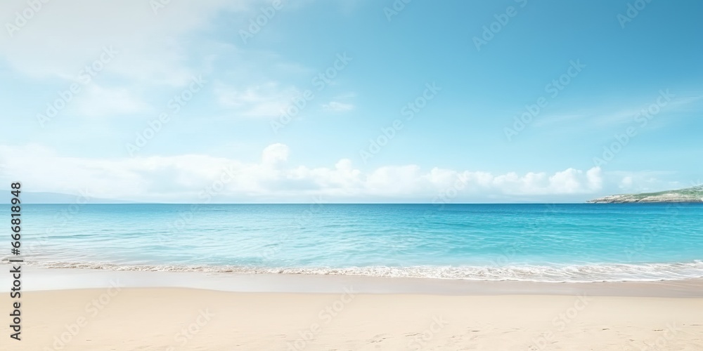 Beach background with lots of copy space, generative ai Beach background with lots of copy space, generative ai