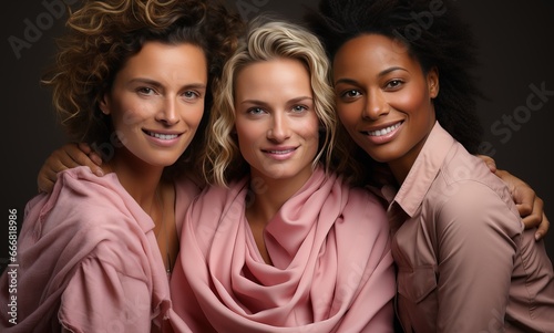 Diverse group of female fri...
