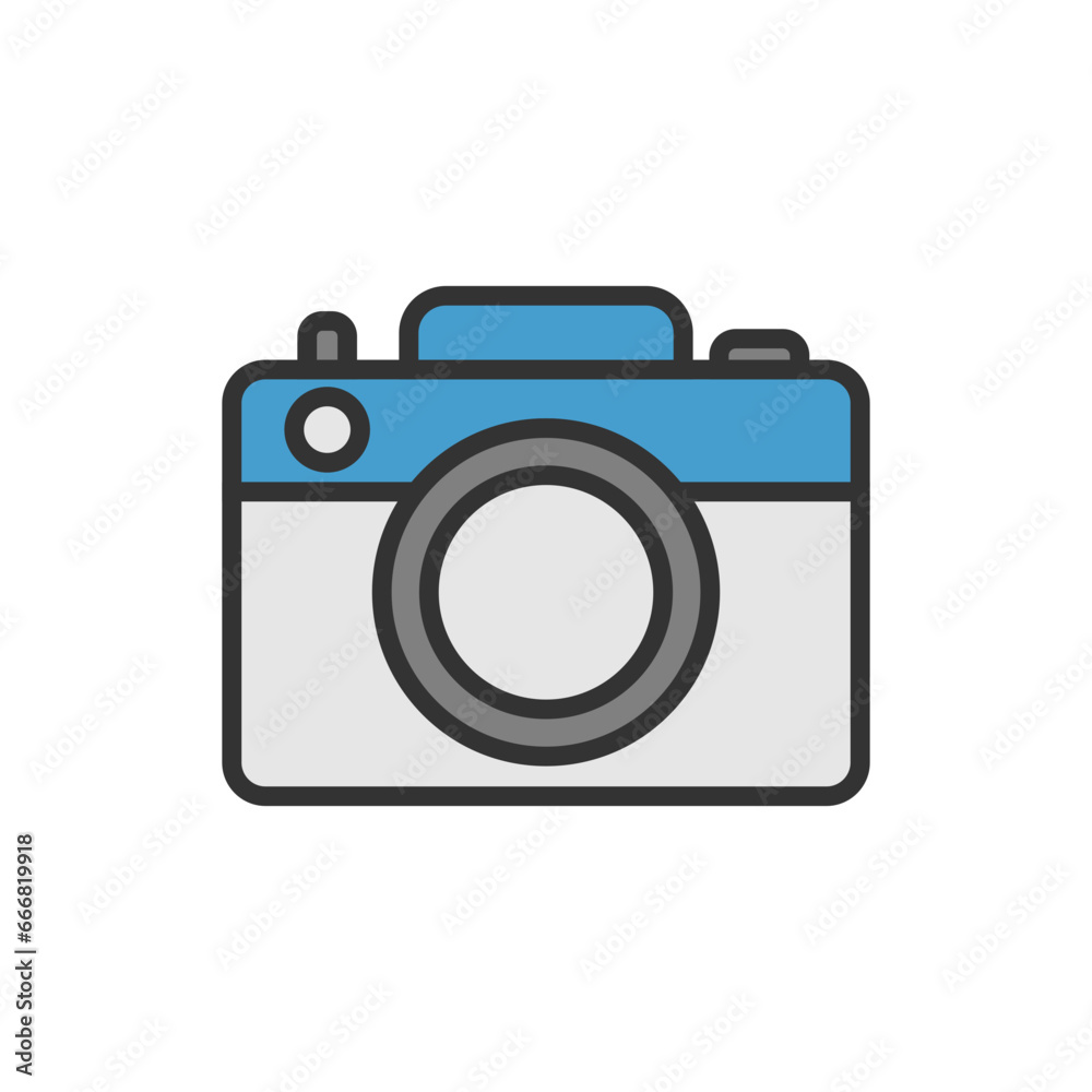 digital camera icon, photography tool vector graphic digital camera icon, photography tool vector graphic