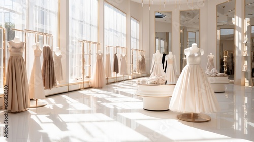 Elegant boutiques and designer stores display the latest fashion trends