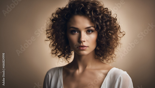 Brunette Curly