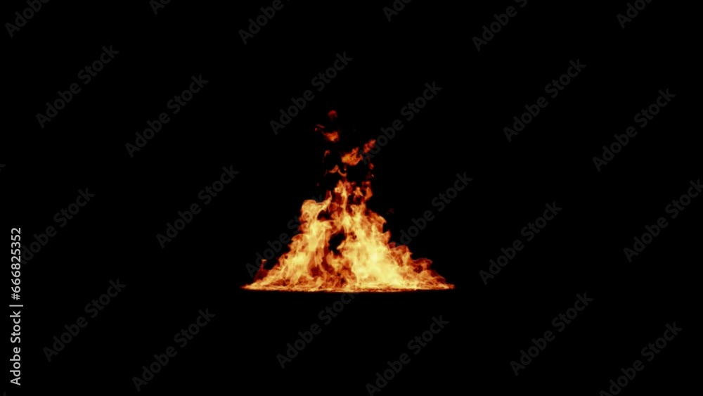 Large fire with transparent background Large fire with transparent background