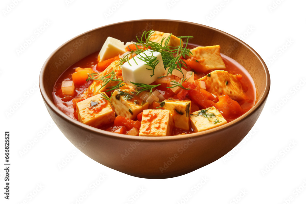 Soft tofu stew, Korean food