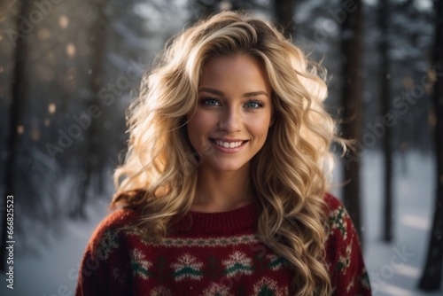 blonde holiday sunset